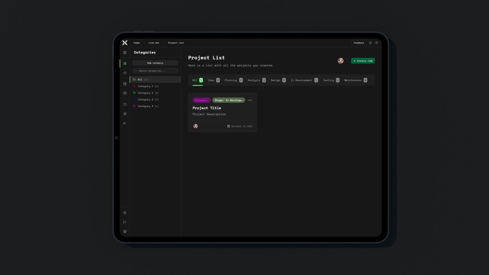 ROADMAP - PROJECT PLANNER
